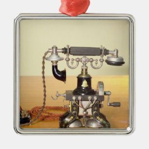 Ornamento De Metal Ericsson telefona, 1890