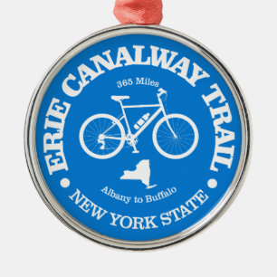 Ornamento De Metal Erie Canalway Trail (ciclismo)
