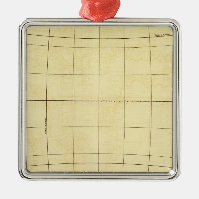 Ornamento De Metal Esboço de África (Frente)