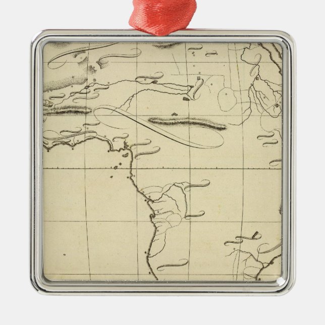 Ornamento De Metal Esboço de África (Frente)