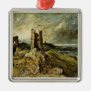 Ornamento De Metal Esboço do castelo de Hadleigh (recto) (óleo em