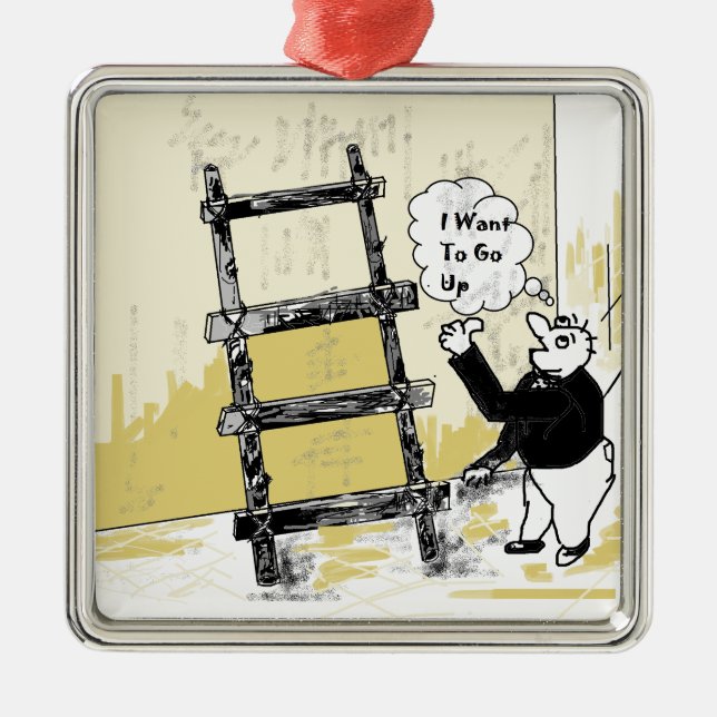 Ornamento De Metal Escada (Frente)