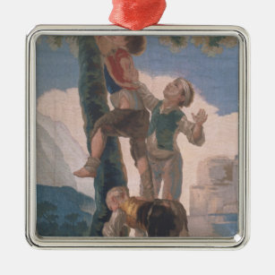 Ornamento De Metal Escalada dos meninos de Francisco Jose de Goya y