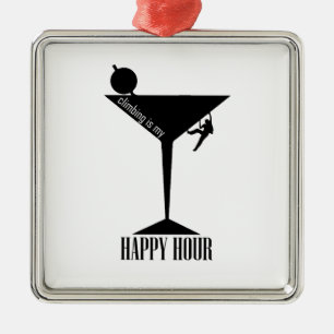 Ornamento De Metal Escalar é meu happy hour