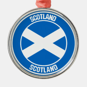 Ornamento De Metal Escócia Round Emblem