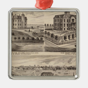 Ornamento De Metal Escola de Shattuck, Faribault Willis Salão,