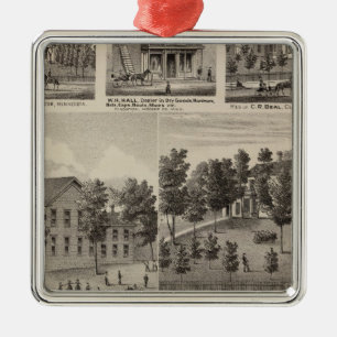 Ornamento De Metal Escola, seminário, residências, Minnesota