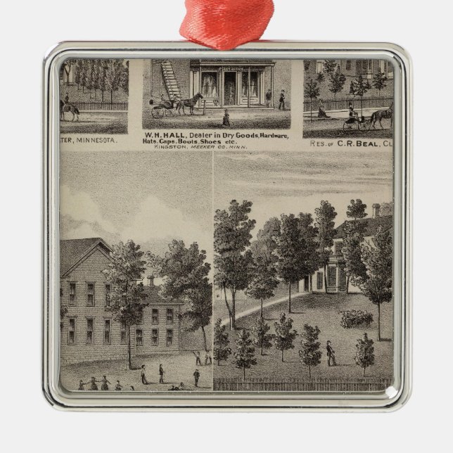 Ornamento De Metal Escola, seminário, residências, Minnesota (Frente)