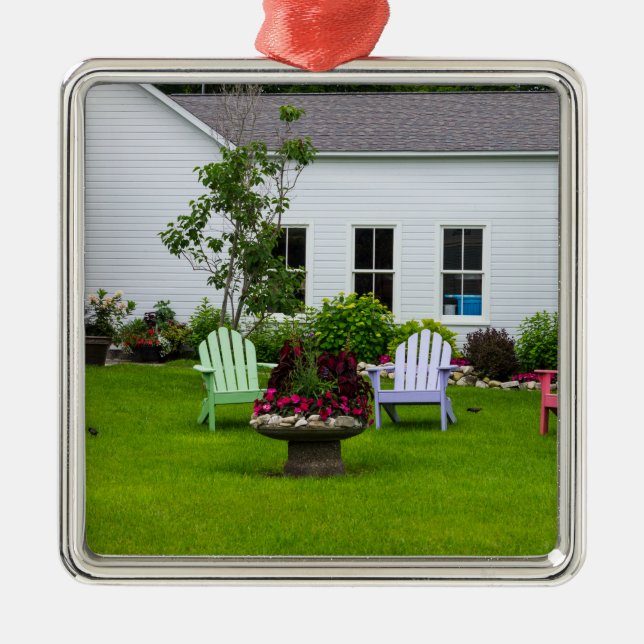 Ornamento De Metal Escolha sua cor (Frente)