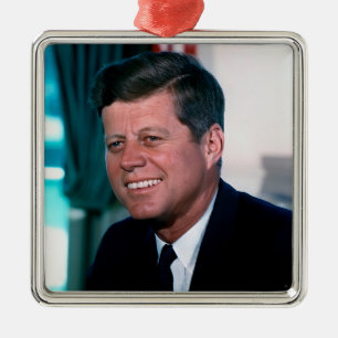 Ornamento De Metal Escritório Oval Retrato Presidente John F. Kennedy