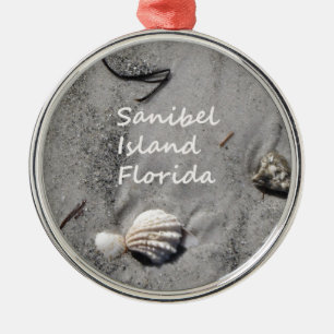 Ornamento De Metal Escudos da areia da ilha de Sanibel