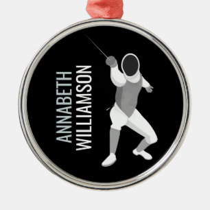 Ornamento De Metal Esgrima