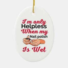 Ornamento de metal esmalte em unhas