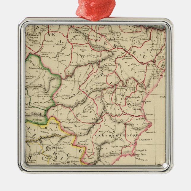 Ornamento De Metal Espanha anterior (Frente)