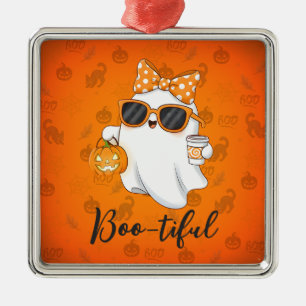 Ornamento De Metal Especiaria Ghost Pumpkin do Halloween Bonita Perso