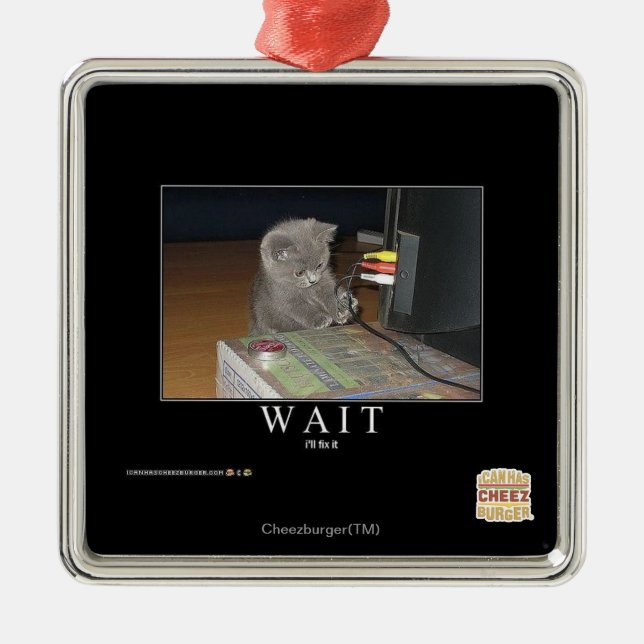 Ornamento De Metal Espera (Frente)