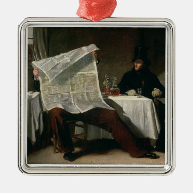 Ornamento De Metal Esperando os tempos, 1831 (óleo em canvas) (Frente)