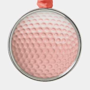Ornamento De Metal Esportes De Bola De Golfe Rosa