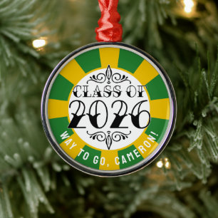 Ornamento De Metal Esta classe de graduação de 2026