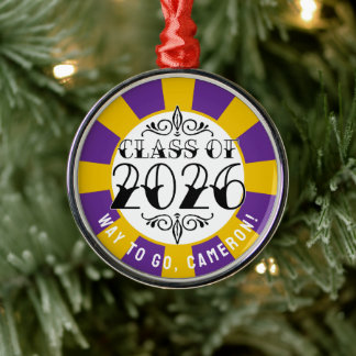 Ornamento De Metal Esta classe de graduação de 2026