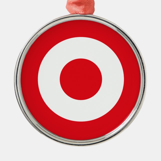 Ornamento De Metal Estado da Turquia: bandeira do exército roundel em (Frente)