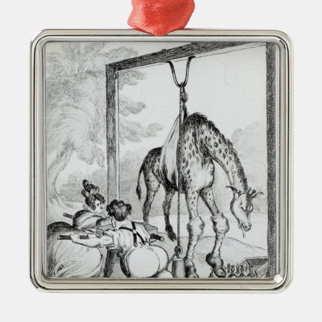 Ornamento De Metal Estado do girafa, 1829 (Frente)