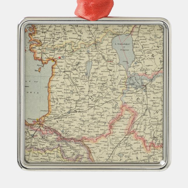 Ornamento De Metal Estados Bálticos (Frente)