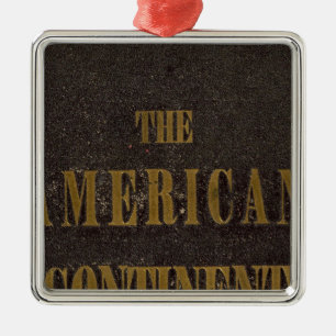 Ornamento De Metal Estados Unidos Continentes Americanos