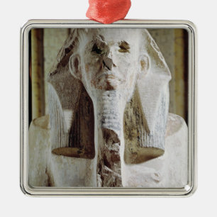 Ornamento De Metal Estátua assentada do rei Djoser