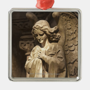 Ornamento De Metal Estátua com mãos cruzadas, Buenos Aires do anjo