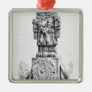Ornamento De Metal Estátua da deusa Coatlicue