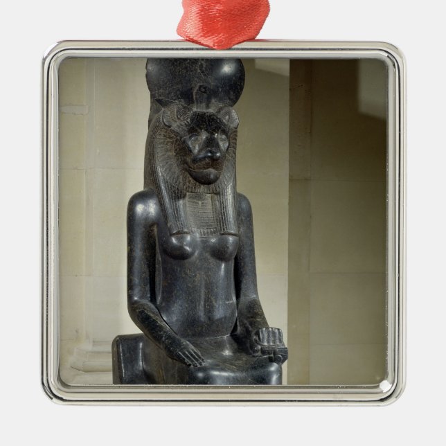 Ornamento De Metal Estátua da deusa leão-dirigida Sekhmet, do th (Frente)