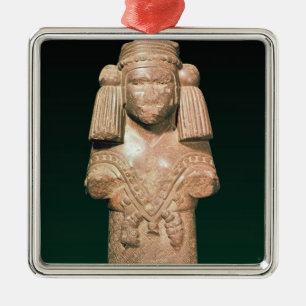 Ornamento De Metal Estátua de Coatlicue, da terra antiga e da mãe