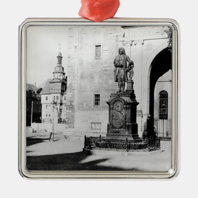 Ornamento De Metal Estátua de Johann Sebastian Bach (Frente)