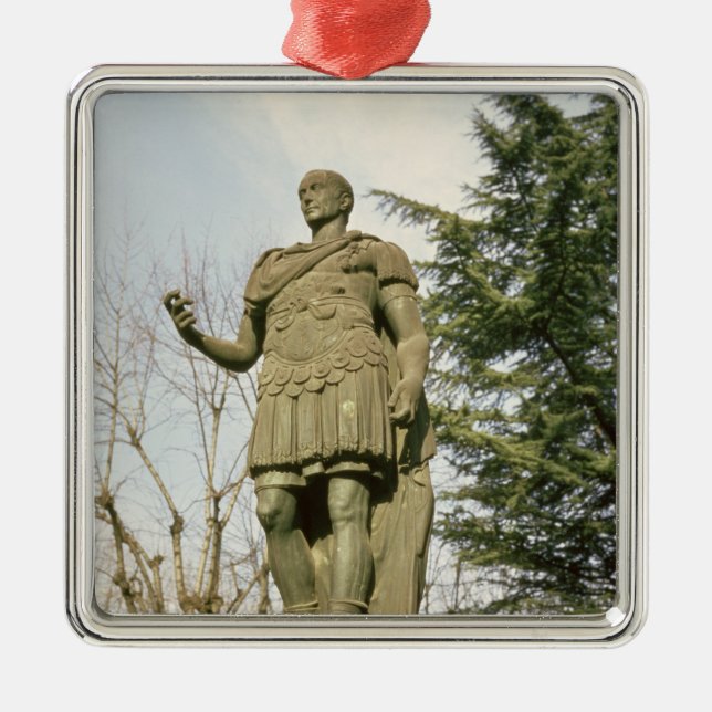 Ornamento De Metal Estátua de Júlio César (Frente)