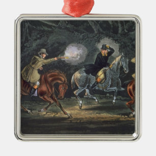Ornamento De Metal Esteja e entregue, aquatinted por E. Duncan