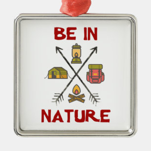 Ornamento De Metal Esteja Na Natureza