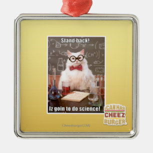 Ornamento De Metal Esteja para trás!