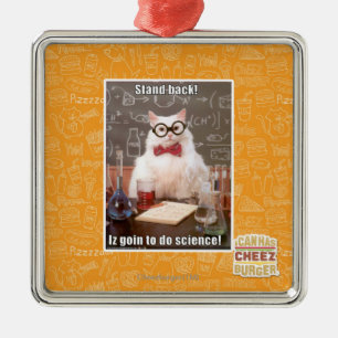 Ornamento De Metal Esteja para trás!