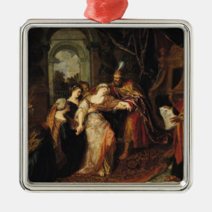 Ornamento De Metal Esther antes de Ahasuerus, antes de 1697