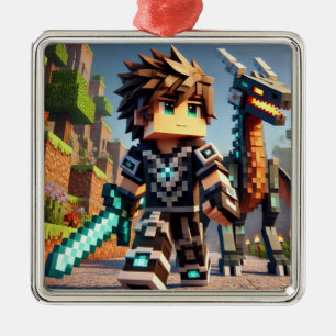 Ornamento De Metal Estilo Bloqueio Escuro Dragão Escuro Espada Diaman