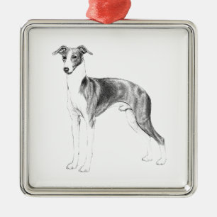 Ornamento De Metal Estilo de Greyhound Italiano