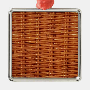 Ornamento De Metal Estilo de País da Cesta de Piquenique Russo Brown