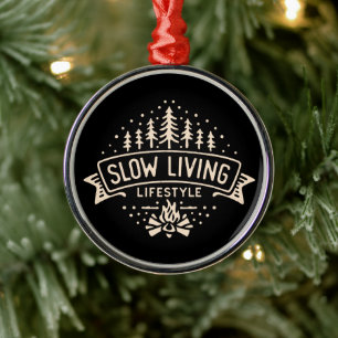 Ornamento De Metal Estilo de vida lento