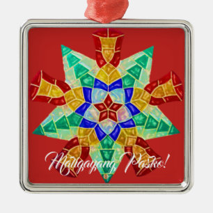 Ornamento De Metal Estilo filipino elegante do Parol, FilAm,