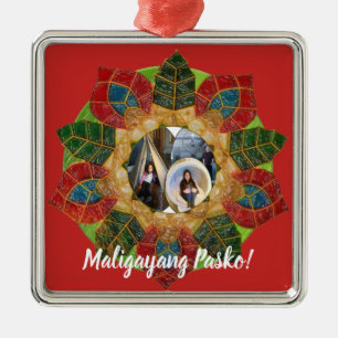 Ornamento De Metal Estilo filipino elegante do Parol, FilAm,