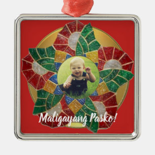 Ornamento De Metal Estilo filipino elegante do Parol, FilAm,