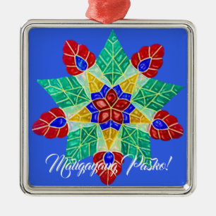 Ornamento De Metal Estilo filipino elegante do Parol, FilAm,