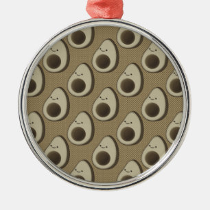 Ornamento De Metal Estilo Vintage padrão Avocado