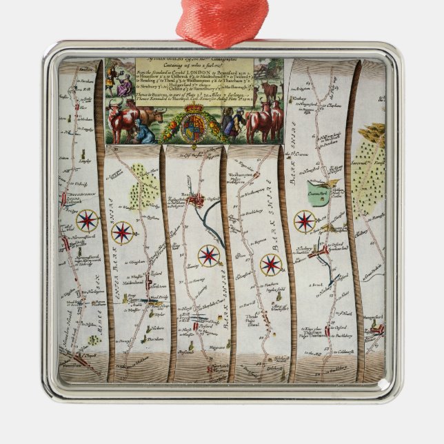 Ornamento De Metal Estrada de Londres a Bristol (Frente)